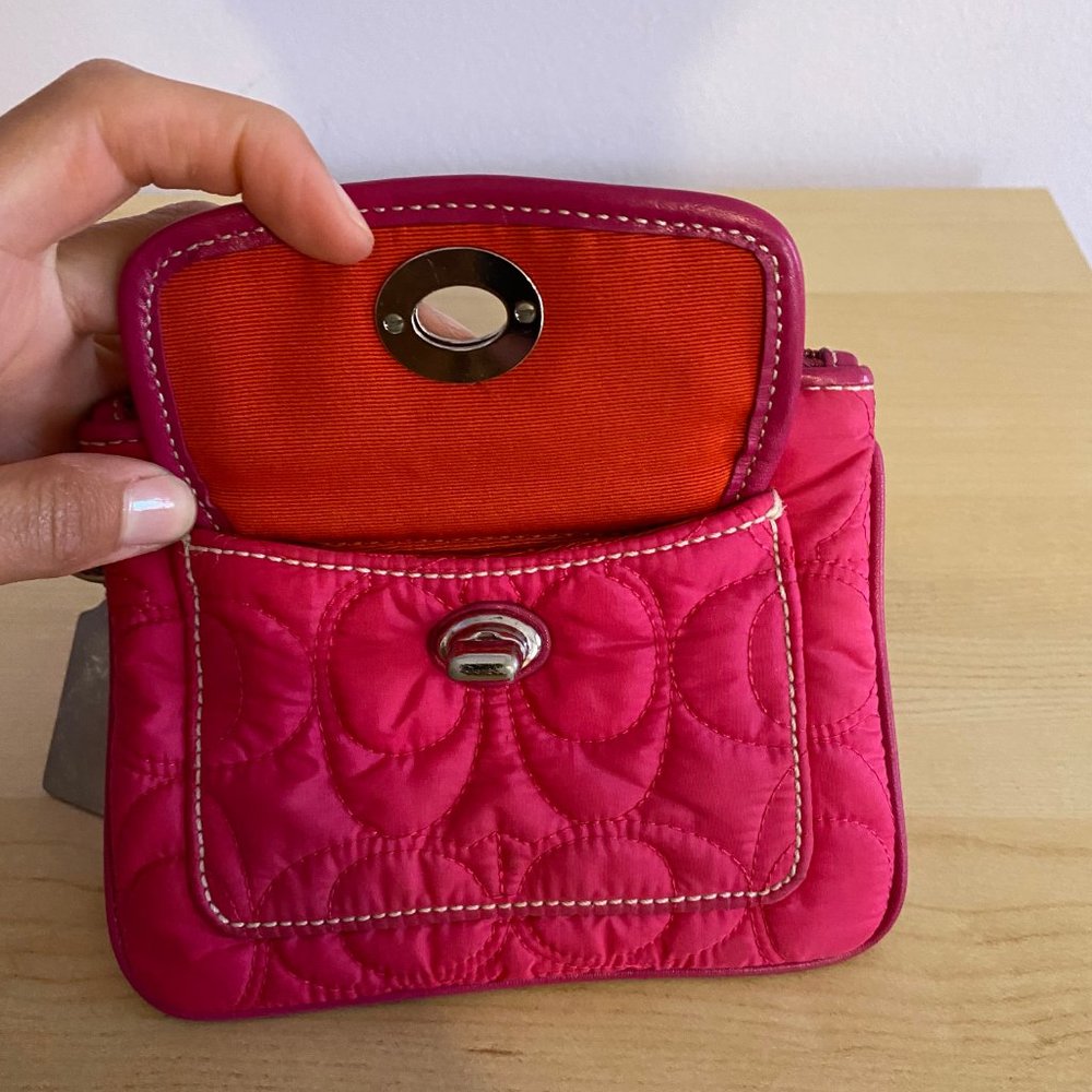 Pink Coach Wristlet - Picture 3 of 5